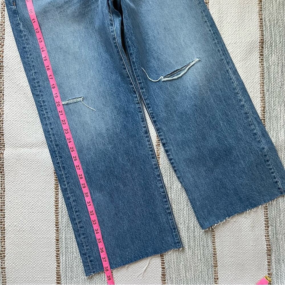 SLVRLAKE Grace Crop Rockaway High Rise Wide Leg Jeans Women’s Size 29 - Picture 2 of 9